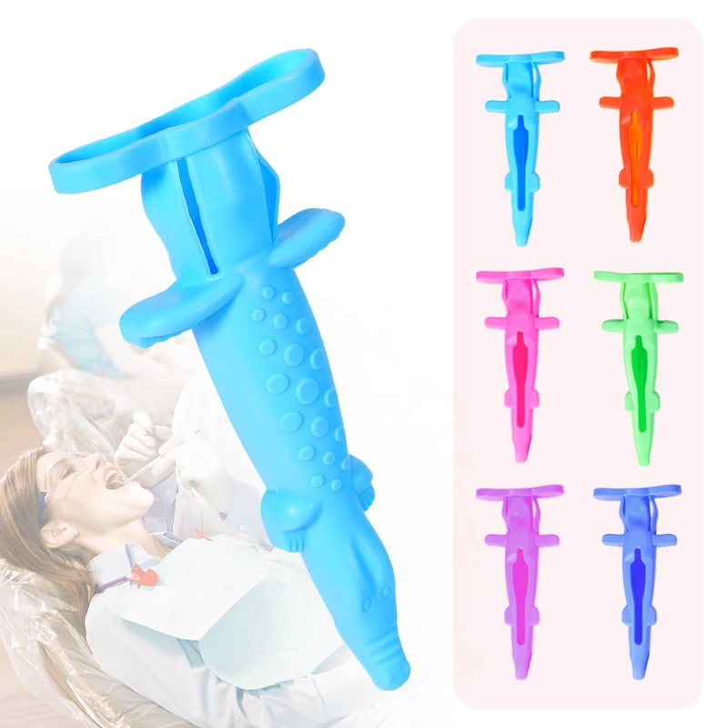 1Pcs Dental Syringe Sleeve Injector Tool Crocodile Shaped Protective Cover Reusable Dentistry Clinic Gifts Decoration