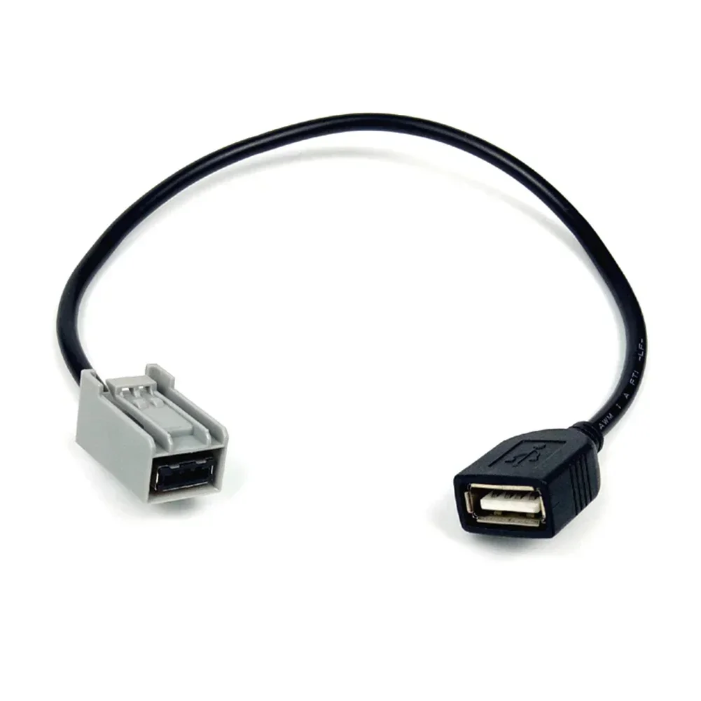 

1pc 30CM Length Car USB AUX Cable Wire Adapter Audio Media Music Interface 12V For Mitsubishi 2009 Onwards Direct Installation