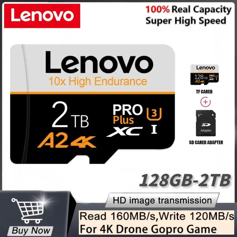 Lenovo 2TB High Speed Memory Card 1TB 512GB Micro TF SD Card Class 10 SD Card 256GB TF Card 128GB For Nintendo Switch Phone