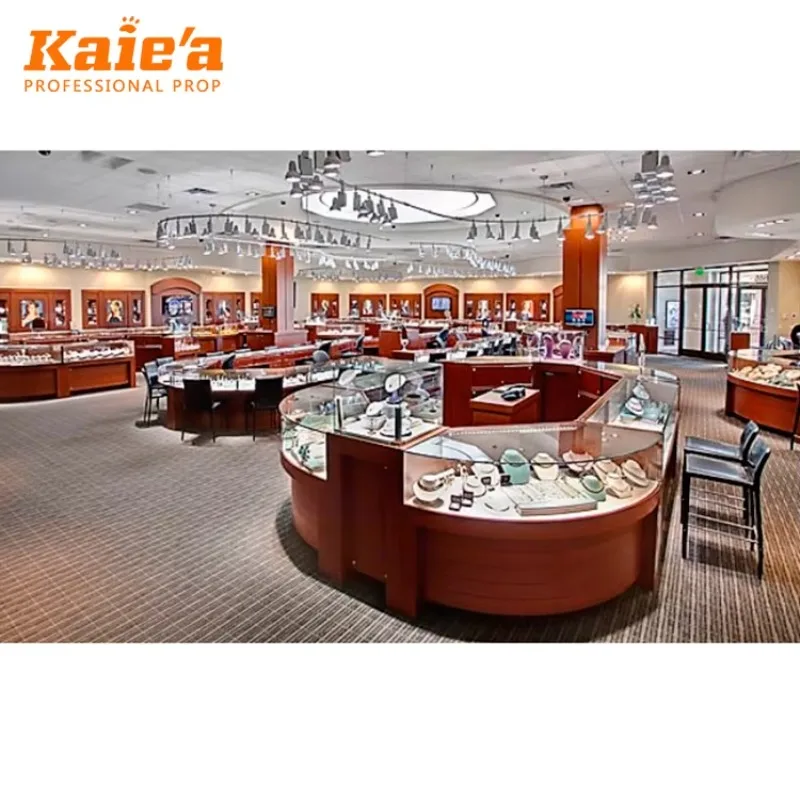 Stainless Steel Jewelry Display Counter Metal Jewelry Shop Display Furniture Jewelry Shop Showcase