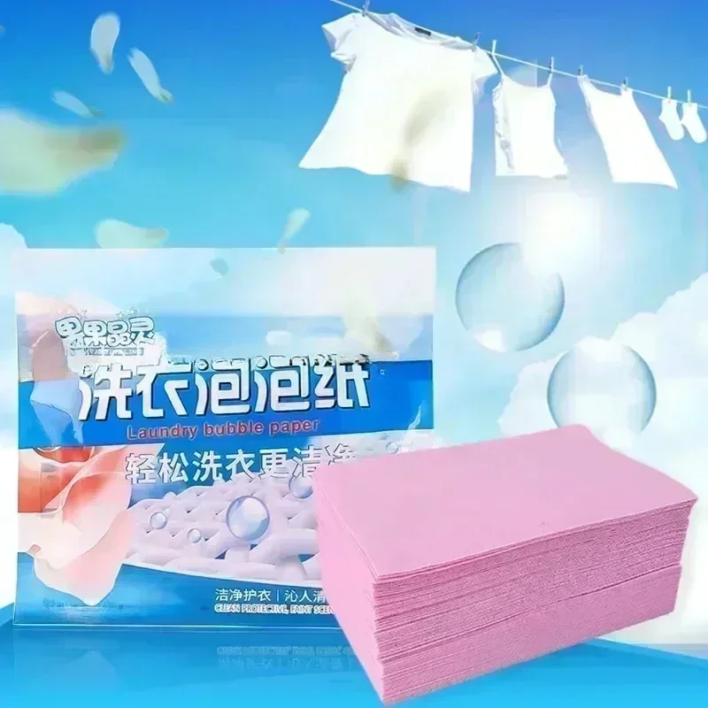 Laundry Detergent Tablets, Concentrated Washing Powder, Laundry Soap, Washing Machine, Strong Cleaning Sheets, 30Pcs