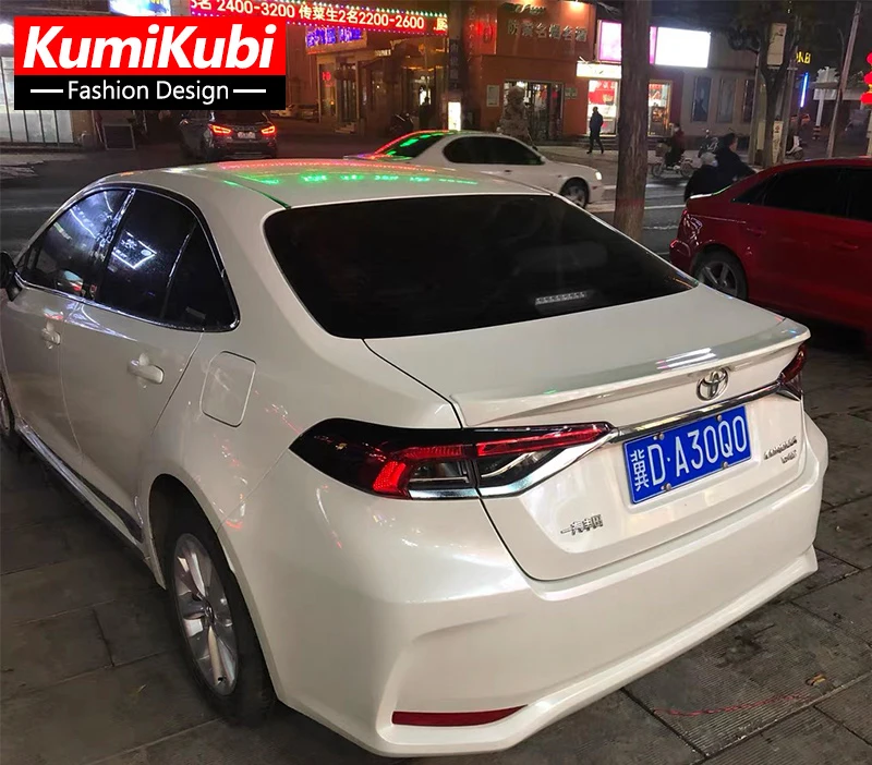 Applicable to the new Toyota Corolla spoiler 2019 2020 2021 High Quality ABS Primer Color Car Tail Wing Decoration Trunk Spoiler