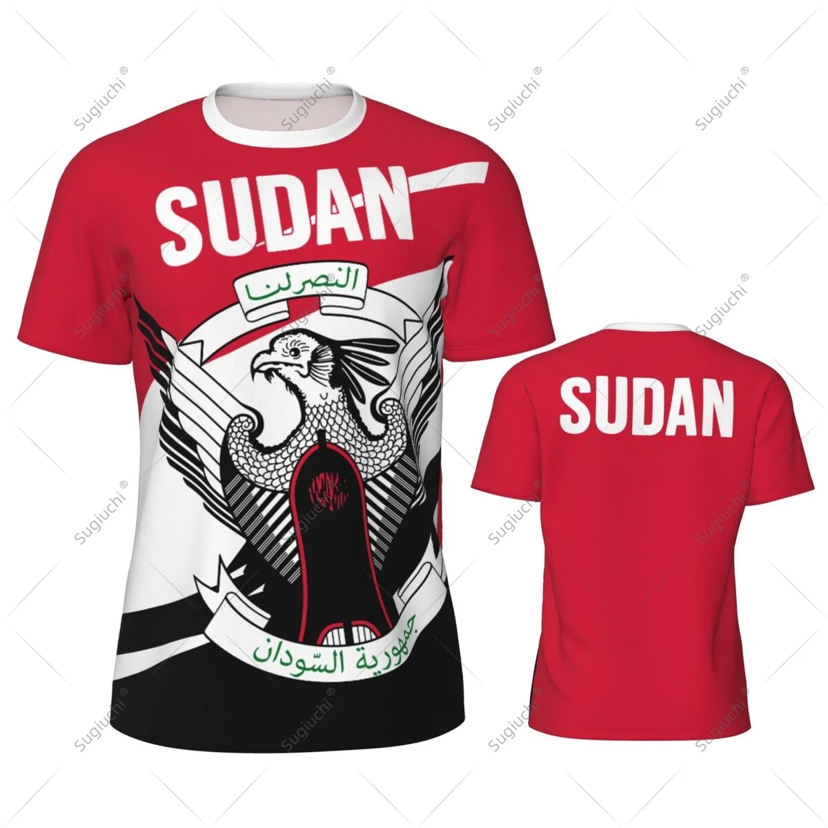 Sudan Flag Men Sports T-shirt Women Tees jersey for Soccer Football Running Bike Tennis Fitness Fans