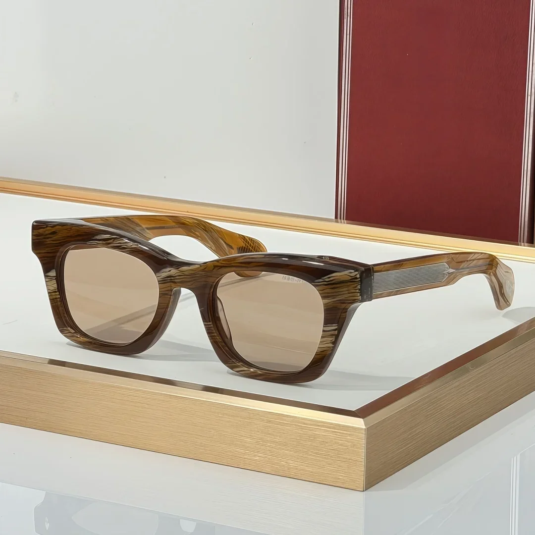 

JM DEALAN 10th Top Quality Mens Sunglasses for Women Retro Trend Luxury Acetate Titanium UV400 Designer Sunglasses Frame