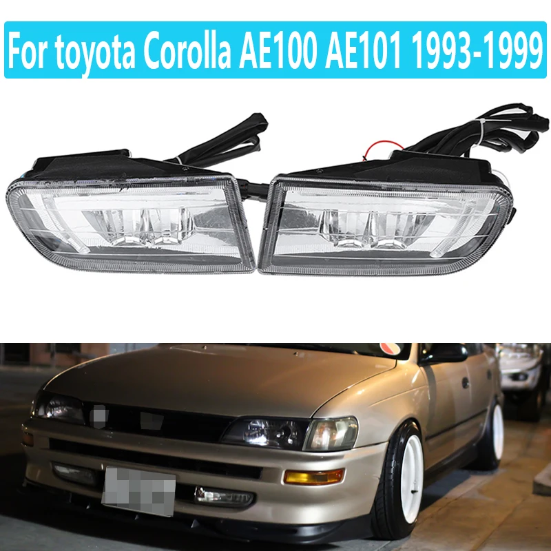 For Toyota Corolla AE100 AE101 1993 1994 1995 1996 1997 1998 1999 Led Fog Lights Super Bright Fog Lamp Assembly Auto Parts