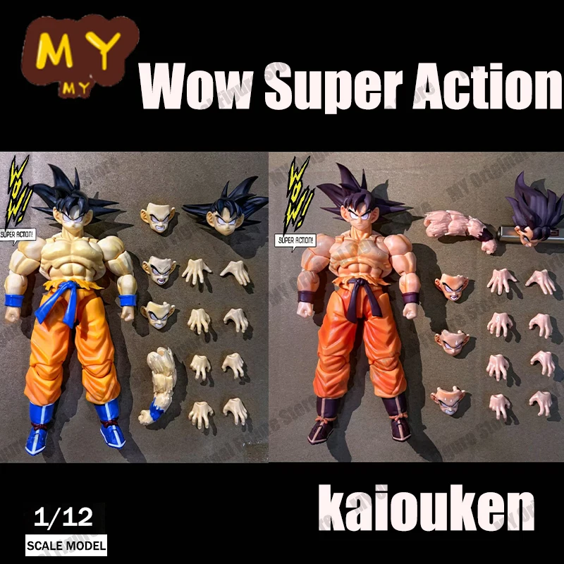 

NEW WOW Super Action Figure Goku Kaiouken Dragon Ball Z SHF Goku Action Figure 15cm Collection Toy Kid Boy Gift