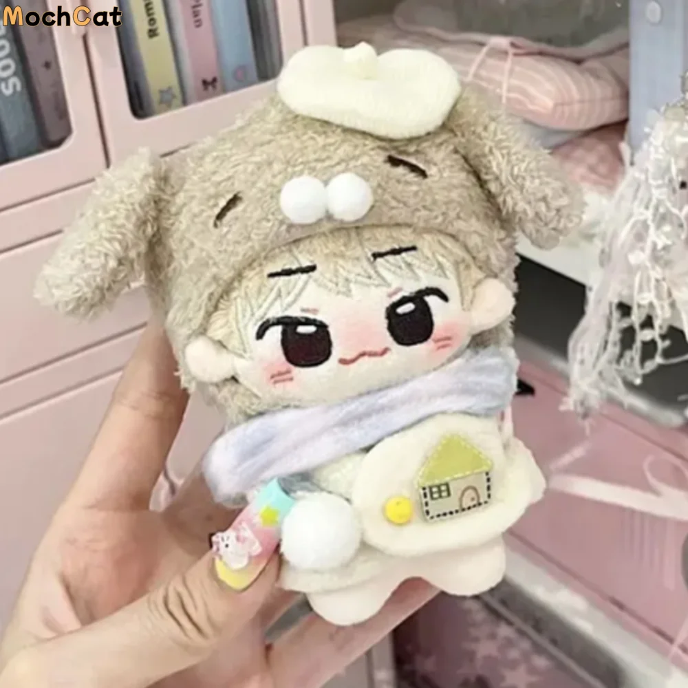 

Puppy Hat 10cm Cotton Doll Clothes Strap Dress Scarf Doll Clothes Outfit Lovely Dog Set Doll Clothes Set Children's Gift