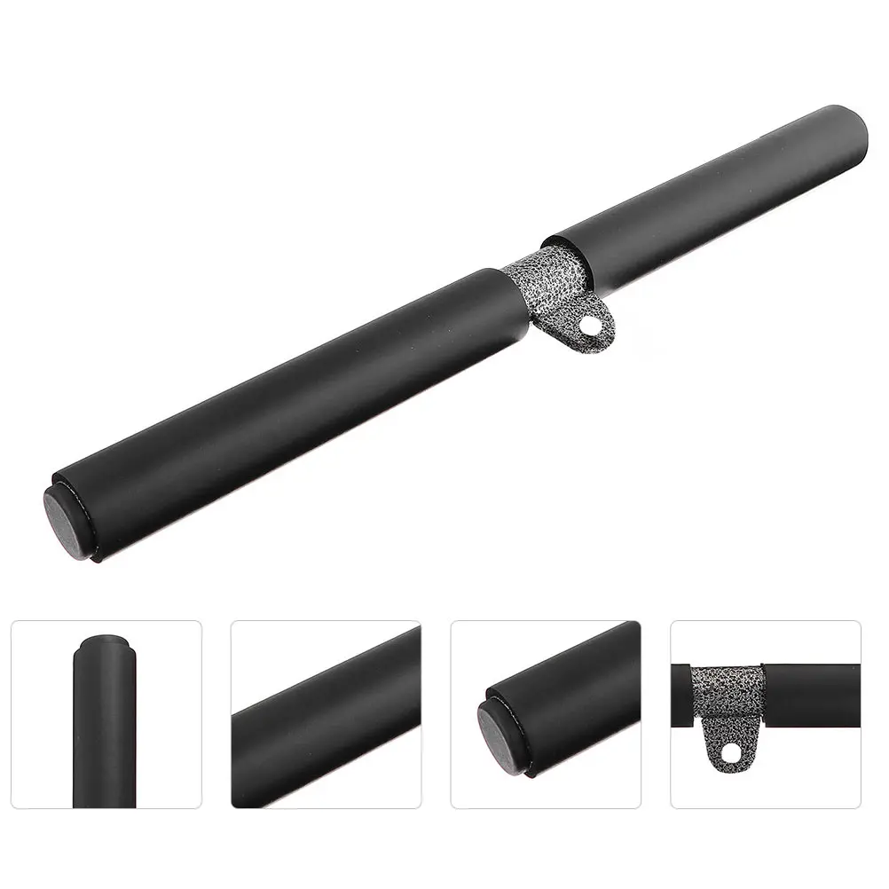 

Muscle Trainer Accessories Bicep Pull Bar Fitness Lever Soft Grip Handles Workout Equipment Gym Black Small Portable Muscle
