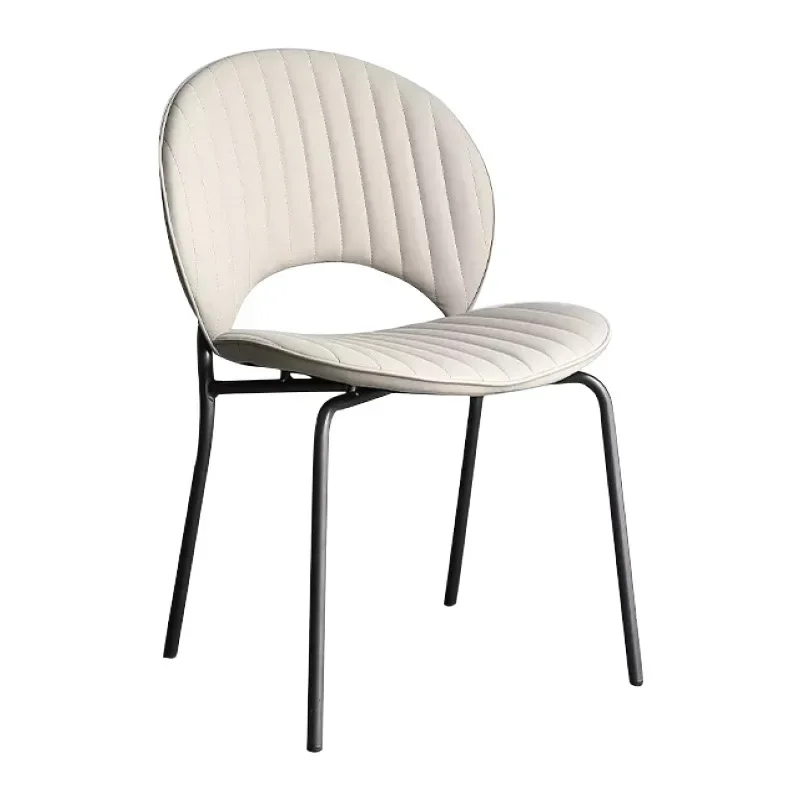 Red and white two-color, fried chicken, burger joint, soft-packed dining chair Internet celebrity back chair