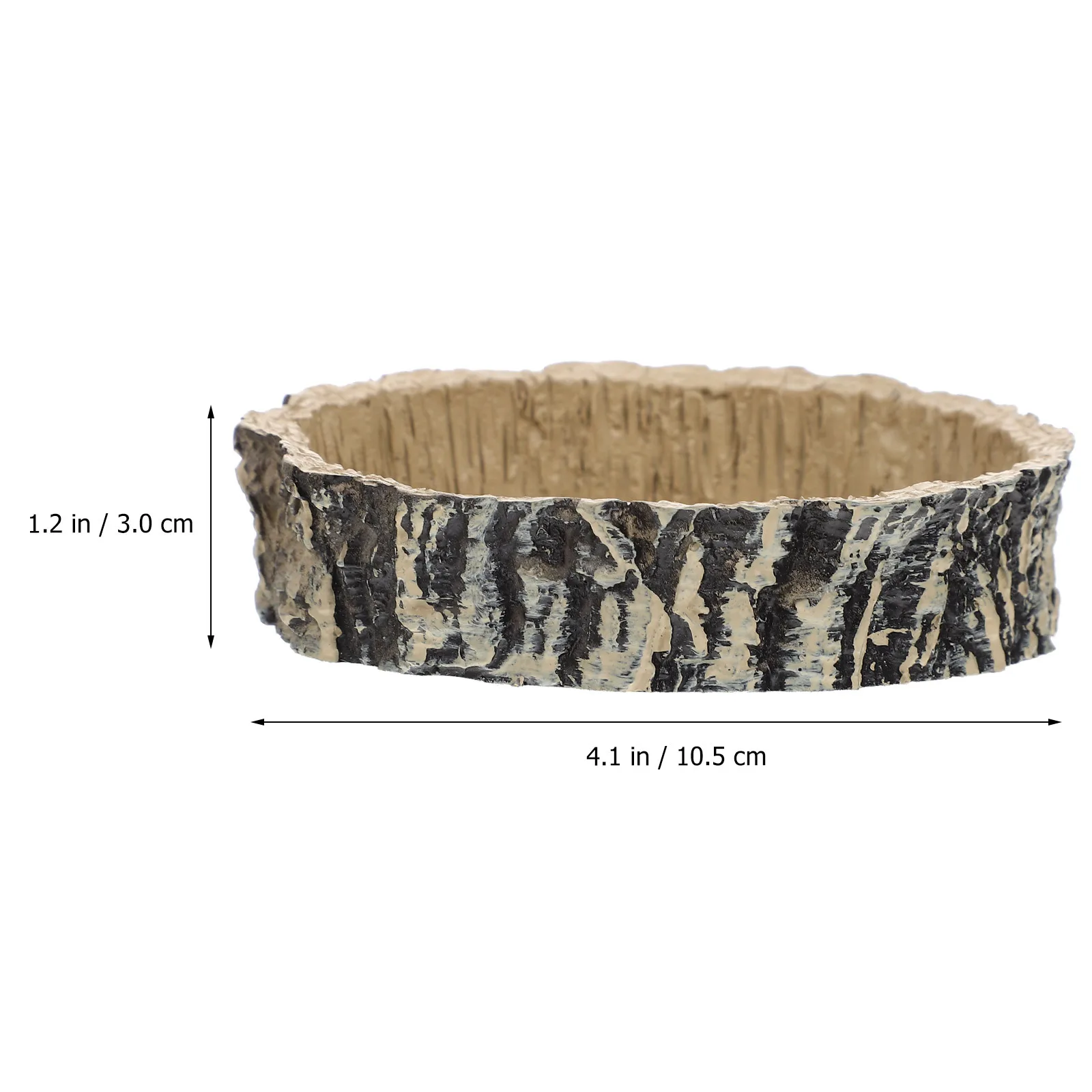 

Resin Reptile Feeding Bowl Lifelike Appearance Natural Color Tortoise Food Container Pet Water Dish Lizard Accessories