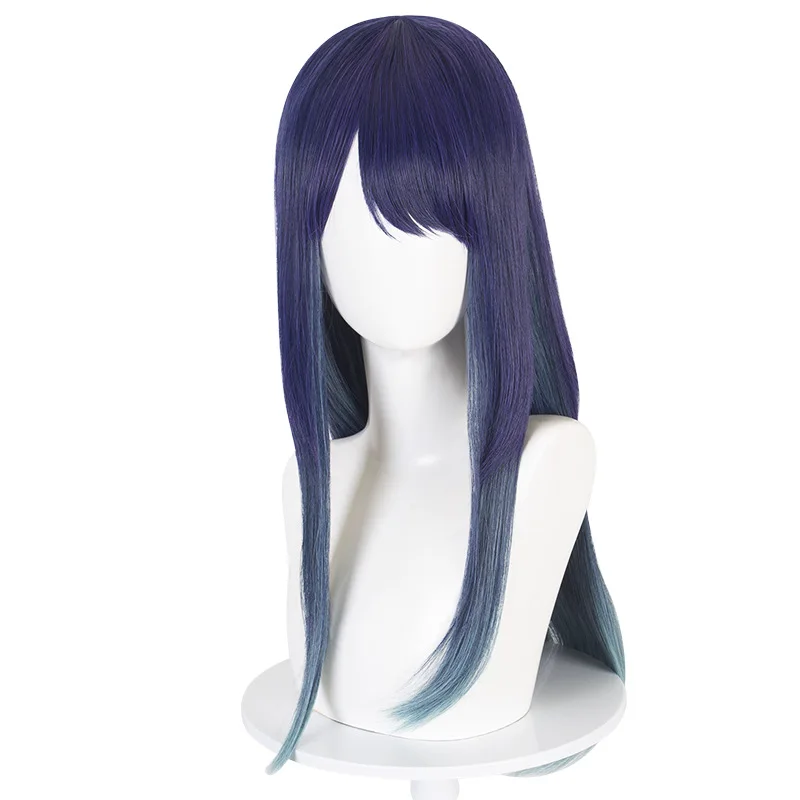 Peluca sintética larga y recta para mujer, línea de pelo Natural, parte media, disfraz de Cosplay, fibra resistente al calor, uso diario para fiesta