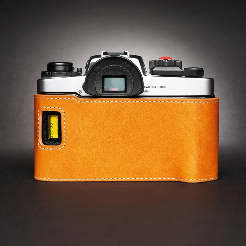 Leica 필름 카메라용 수제 가죽 카메라 케이스, 카메라 가방 커버, 바디 보호 슬리브 베이스, R6/R6.2 R7 R5 R4 R3