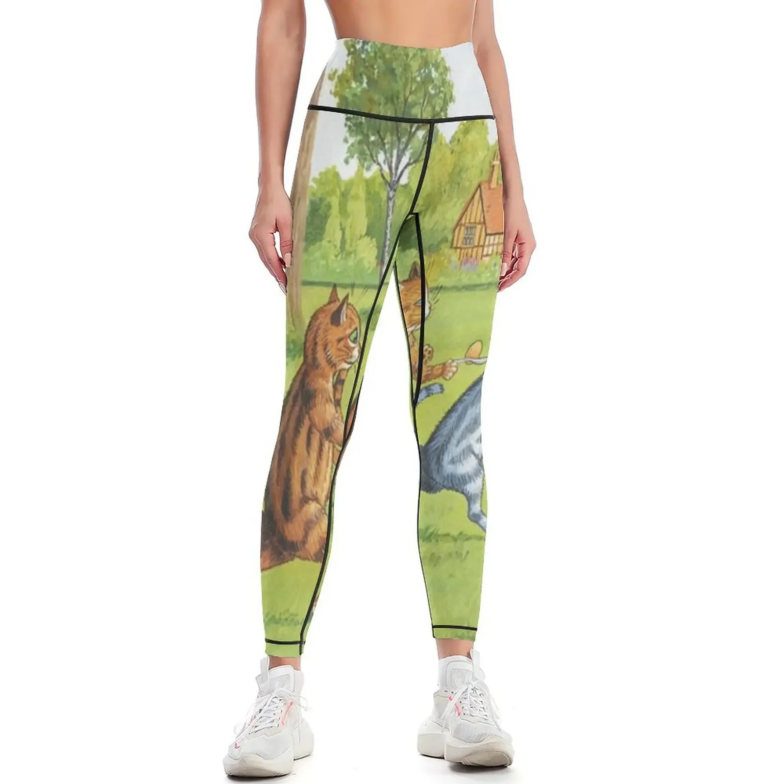 

louis wain digital painting for sale Leggings jogging pants joggers for sporty woman gym Fitness's gym clothes Womens Leggings