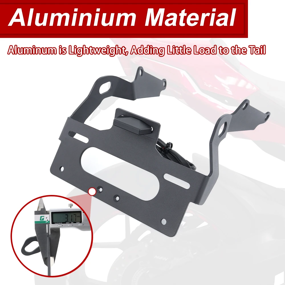 Aluminum License Plate Holder for Honda CBR650R 2021-2025