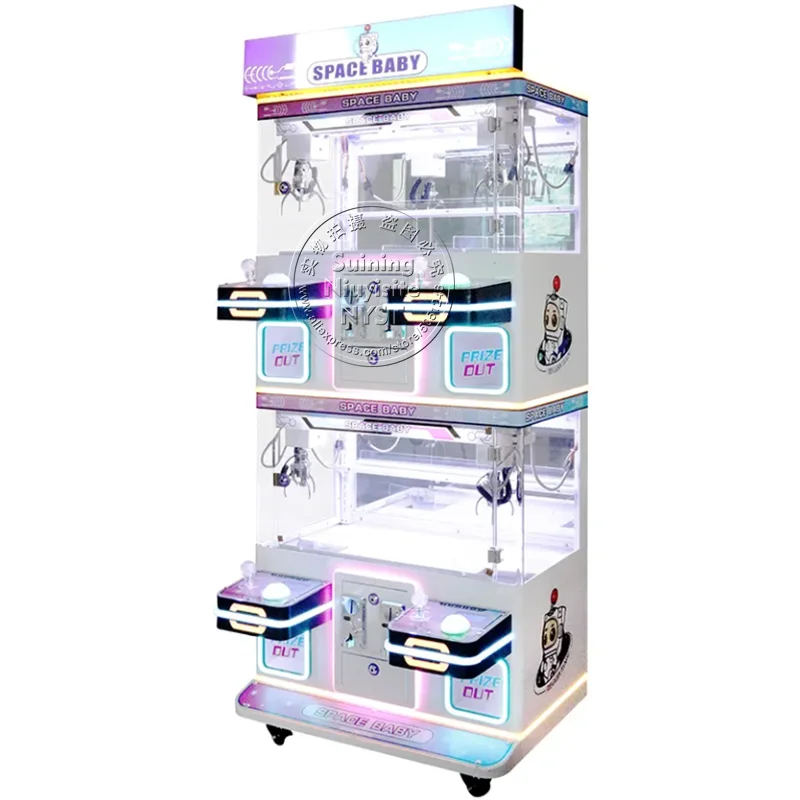 Factory Supply Mini Candy Crane Claw Machines Game Center Amusement Shopping Mall Small Arcade Doll Plush Toy Vending Machine