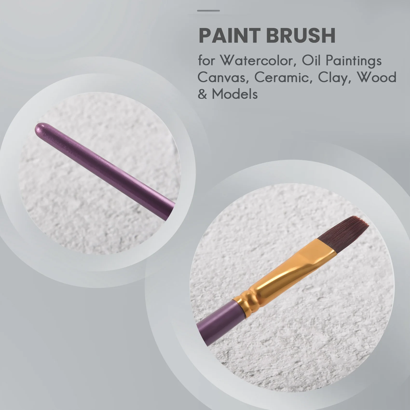 Набор кистей для рисования акварелью, маслом на холсте, керамике, Глине, дереве и моделях, 20 шт.