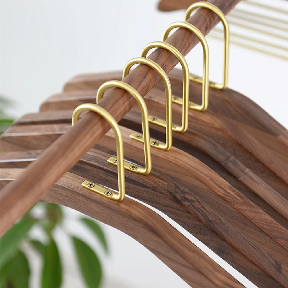 Black Walnut Solid Wood Coat Rack Good Toughness Not Easy To Break Suitable For Balcony