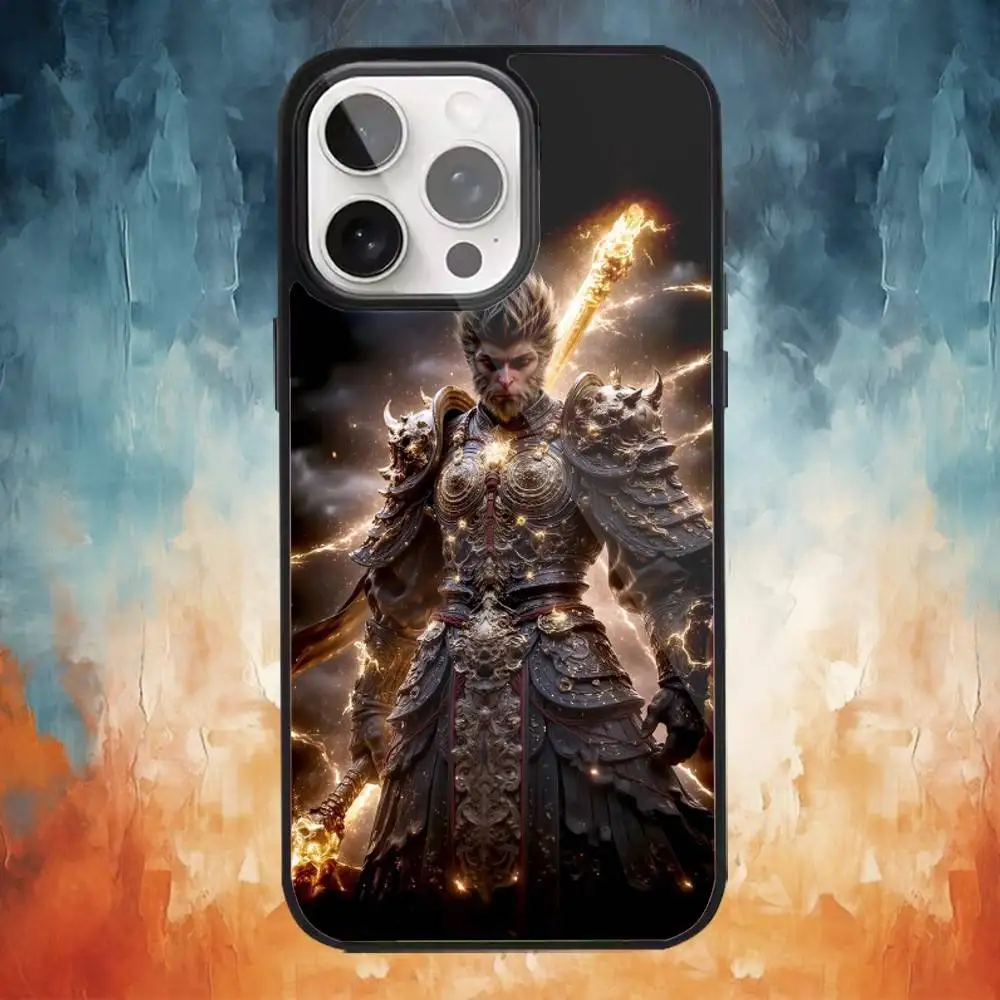 حافظة هاتف B-Black Myth Wu K-Kong لهاتف iPhone17,16,15,14,13,12,11 Plus، Pro Max Magnetic للشحن اللاسلكي Magsafe #4