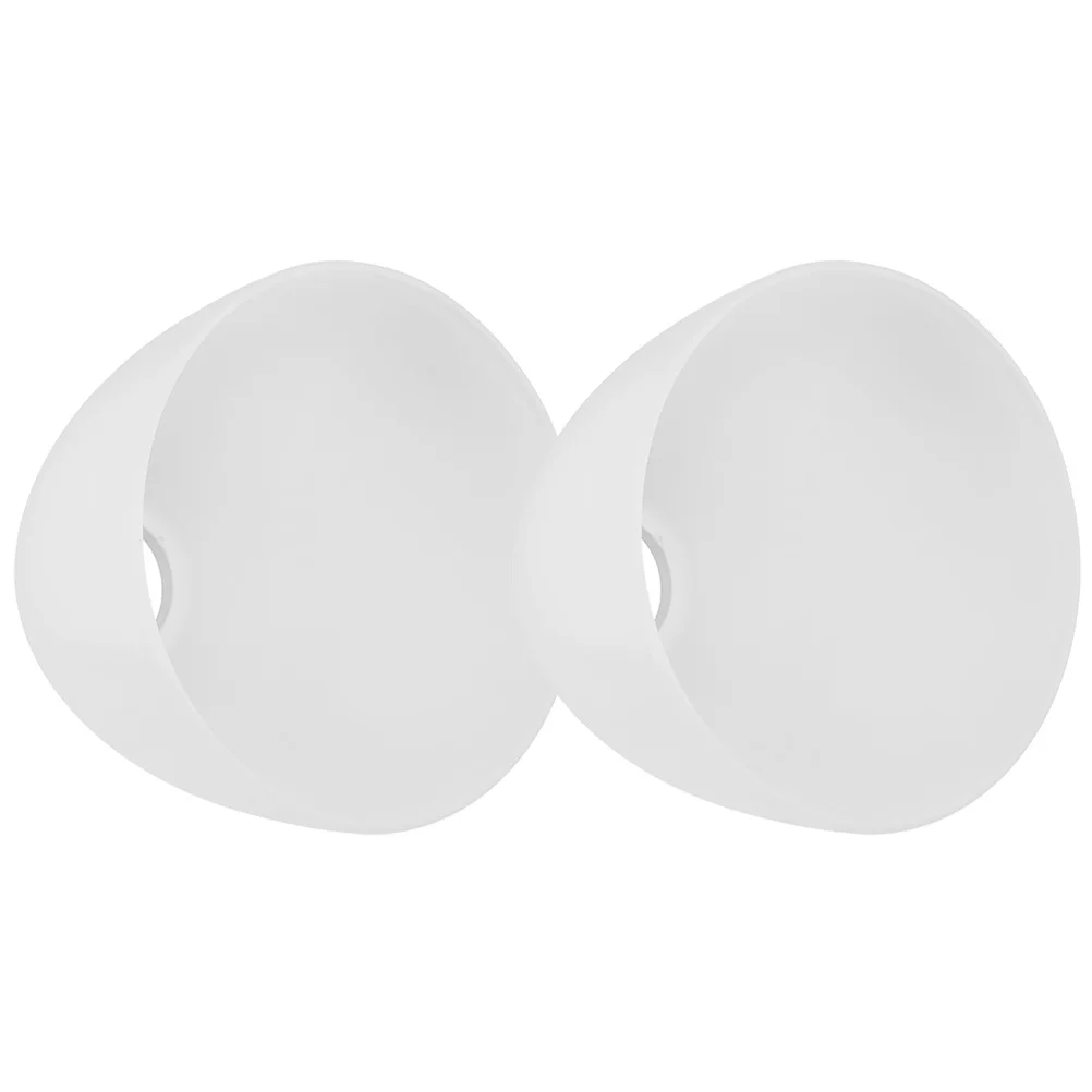 

2Pcs White Glass Lampshade Replacement for Pendant Lamp Ceiling Light Fixtures Decorative Cover Replacement Glass Shades