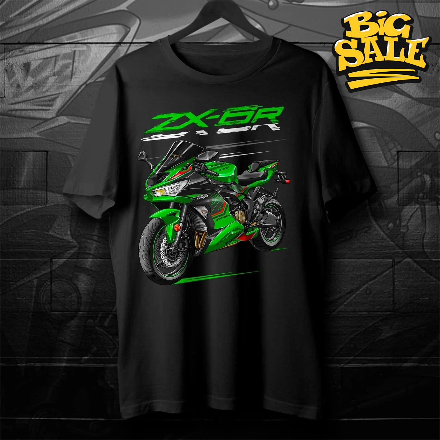 

2019-2023 Models Japan Ninja ZX-6R Motorcycle T-Shirt 100% Cotton O-Neck Short Sleeve Summer Casual Mens Tee Rider Streetwear