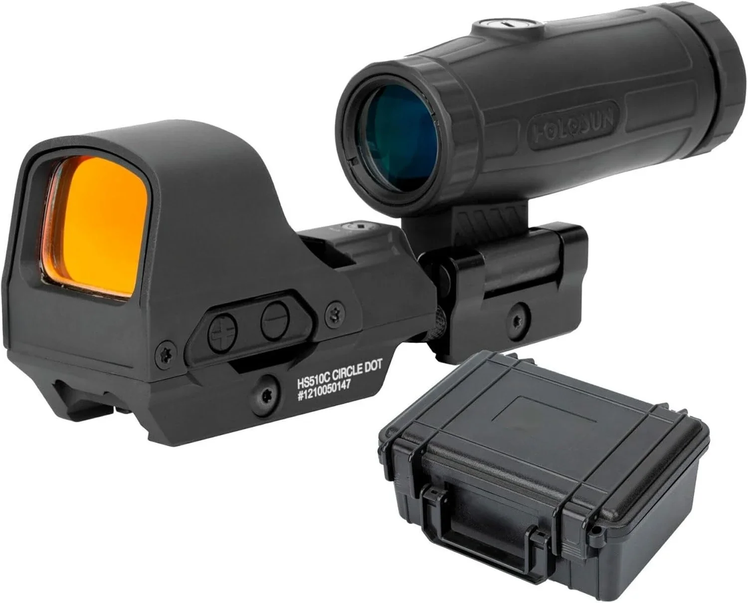 HS510C & HM3X كومبو متعدد المواد الشعاعية دائرة نقطة مفتوحة ريفلكس البصر ث/3x المكبر الوجه إلى الجانب 510C-HM3X
