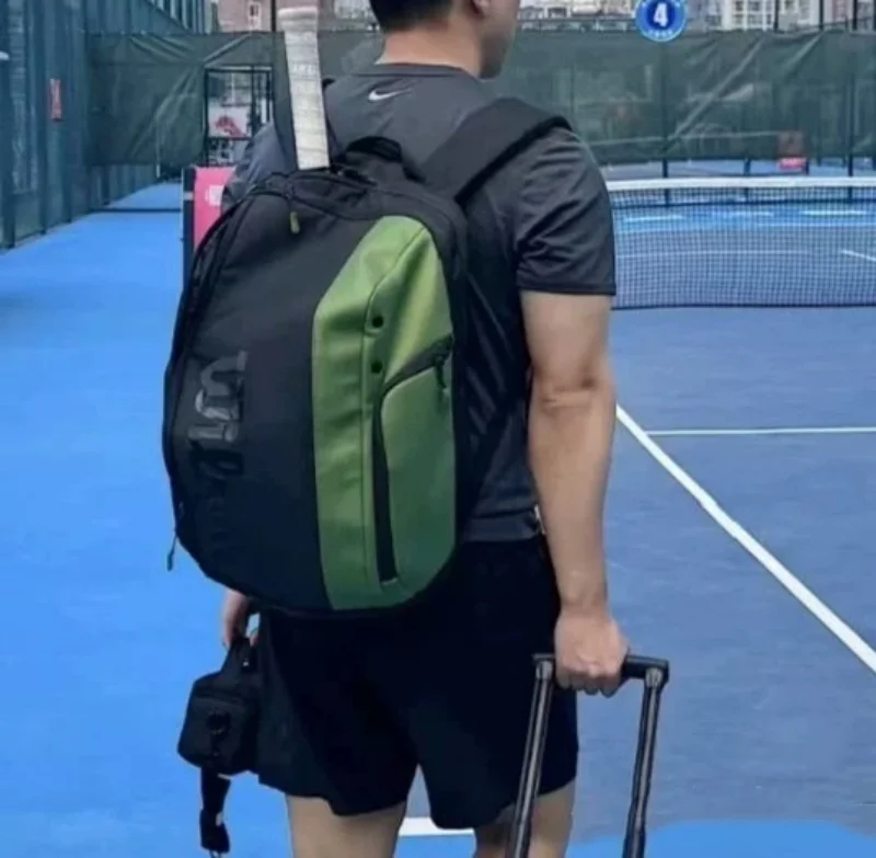 Теннисная сумка Wilson, французский открытый памятный тур, рюкзак для теннисных ракеток на 2 ракетки с отделением для нескольких хранений