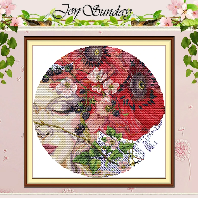 Sleeping Beauty Patterns Counted Cross Stitch Set DIY 11CT 14CT 16CT Stamped DMC Cross-stitch Kit Embroidery Needlework Crafts