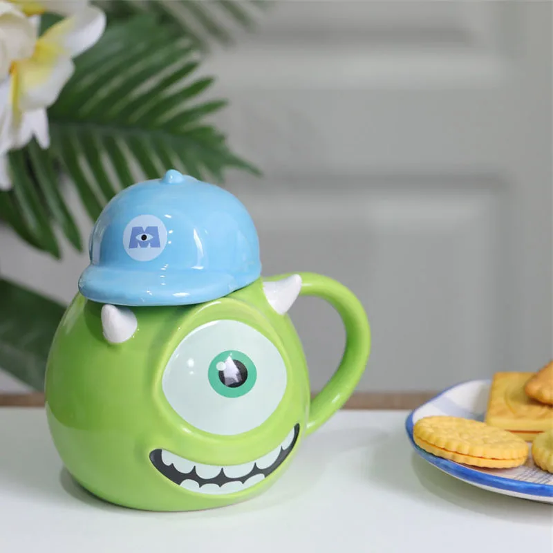 Disney Monsters Sulley Mike Ceramics Action Figure Dolls Sulley Mike Drinking Cup Mugs Coffee Cup Kids Gifts