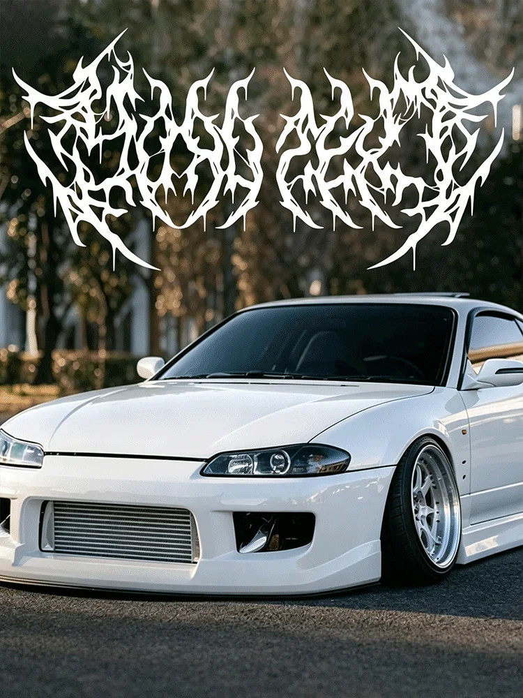 Naklejki samochodowe JDM Death Metal Tuning, dekoracja, baner na szybę, naklejka JDM, akcesoria zewnętrzne, wodoodporna naklejka winylowa. — 2