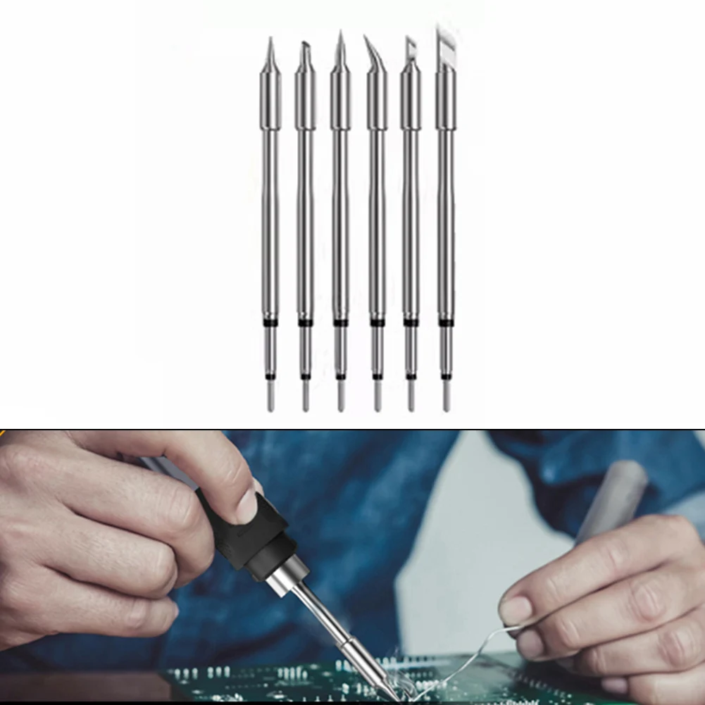 DIY Soldering Tools HS-02 Tips Comprehensive Soldering Tips For DIY Industrial Tweezers Beveled Tip Design Fast Heating