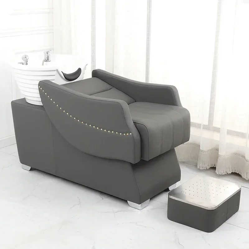 

Recliner Wash Massage Shampoo Chairs Italian Lying Light Luxury Professional Salon Washbasin Living Room Nail Chaise Coiffure