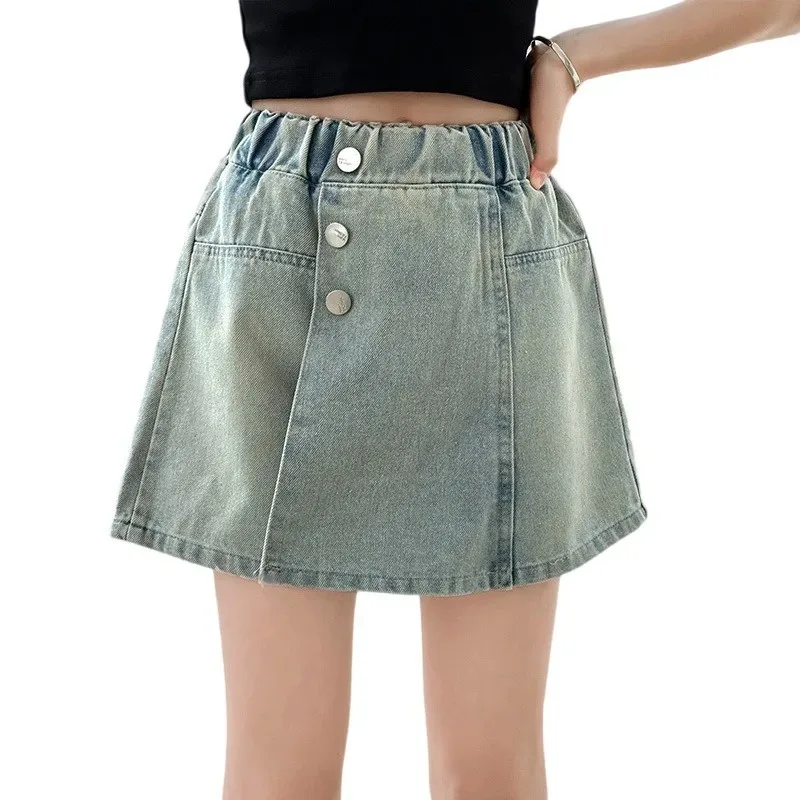 

New Summer Thin Mid-large Children's Korean Style Skirts and Short Skirts and Hot Pants
