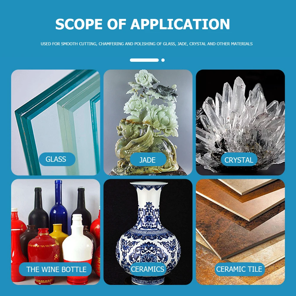 

100mm Glass Cutting Disc Heat-resistance Ultrathin Polishing Cutting Blade Low Noise Accessories for Ceramic Tile Marble