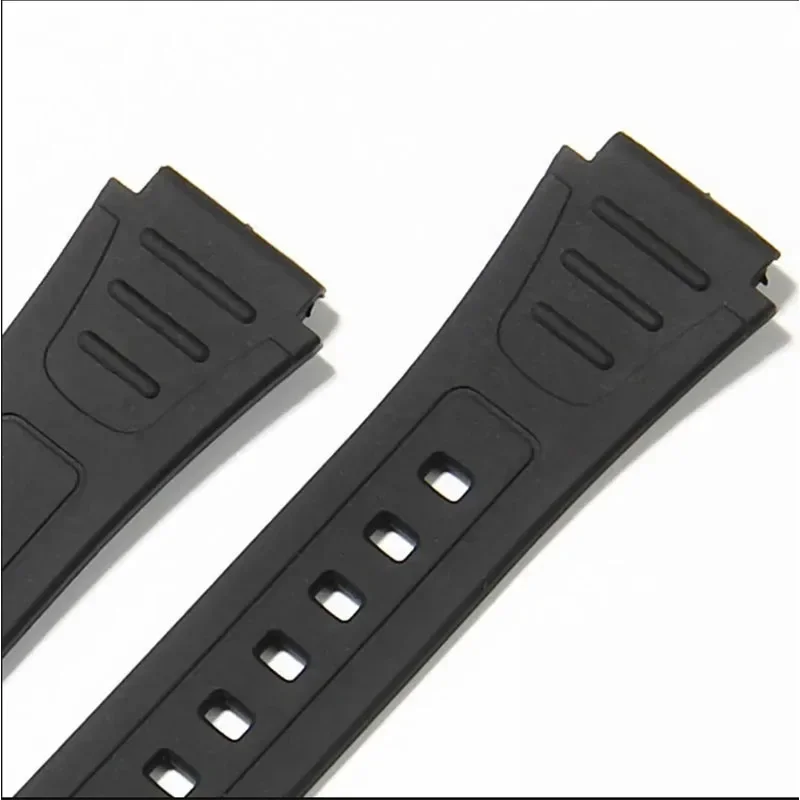 waterproof watch band For Casio G-Shock W-800H W-217H AQ-S800W Resin Rubber Convex Joint 18mm Bracelet watch accessories band