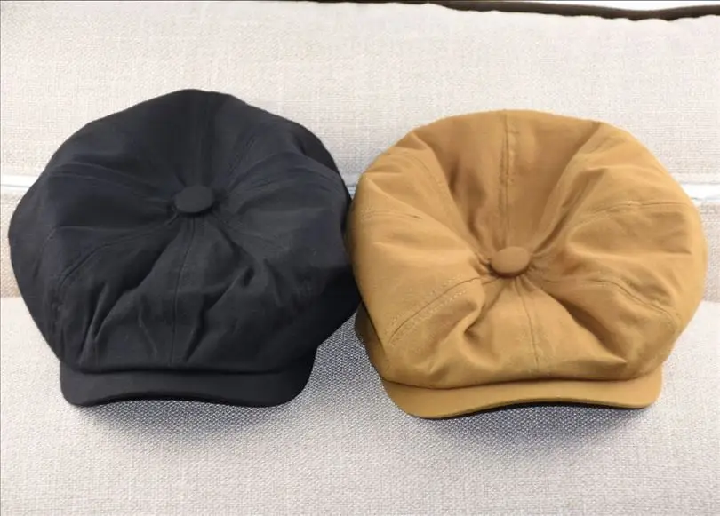 Übergroße Herren-Newsboy-Mütze aus 100% Baumwolle, Gatsby Ivy Golf Cabbie Hut, verstellbar für kleine bis große Köpfe, Übergröße – Detail 4