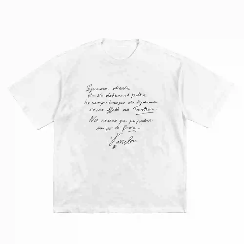 Spinoza Vasco Rossi Intro Tribute Short Sleeve Tee 100% Cotton T-Shirt