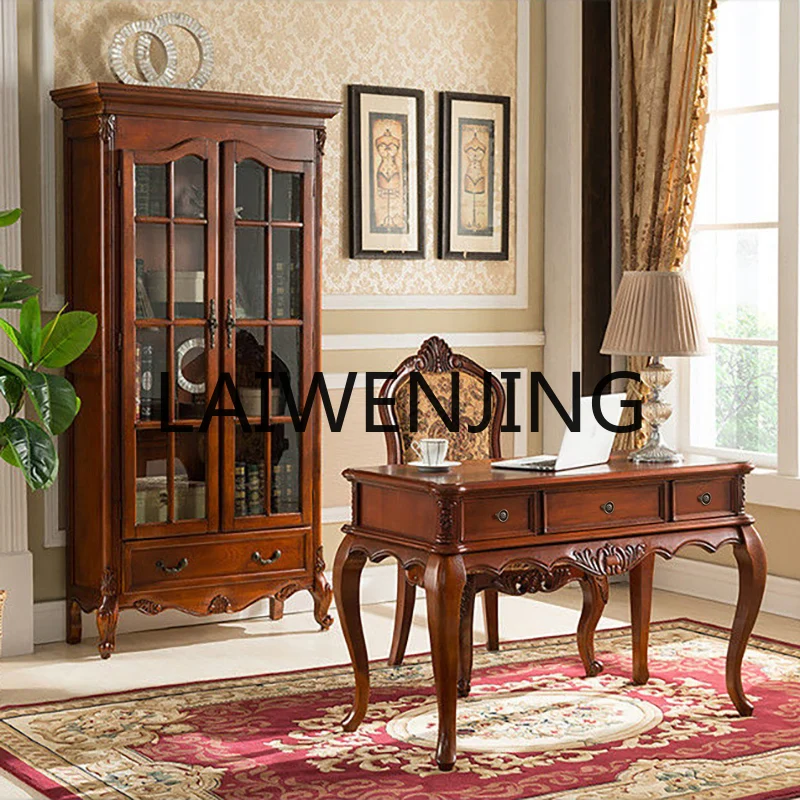 RWJ American Solid Desk Chair Combination Bedroom Writing Desk Calligraphy Table