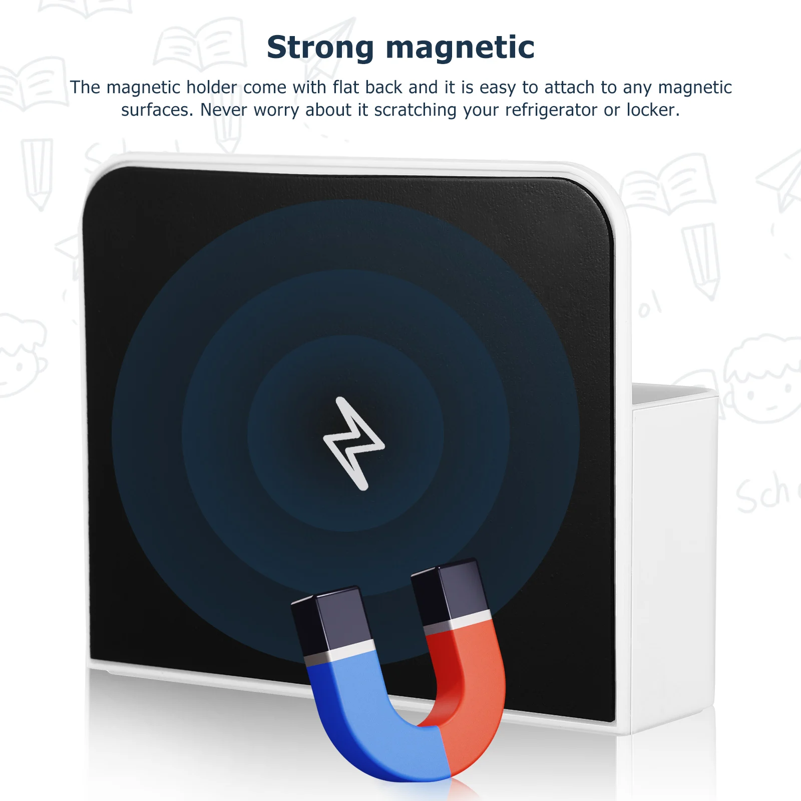 

2Pcs Magnetic Holder Refrigerator Magnet Whiteboard Desk ganizer PVC Material Strong Magnet Refrigerator Storage