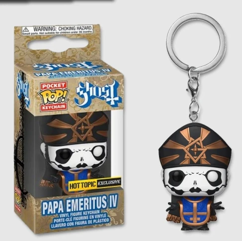 Funko Pop Schlüssel bund Papa Emeritus IV Vinyl Action figur Sammlung Limited Edition Modell Spielzeug für Kinder Weihnachts geschenk