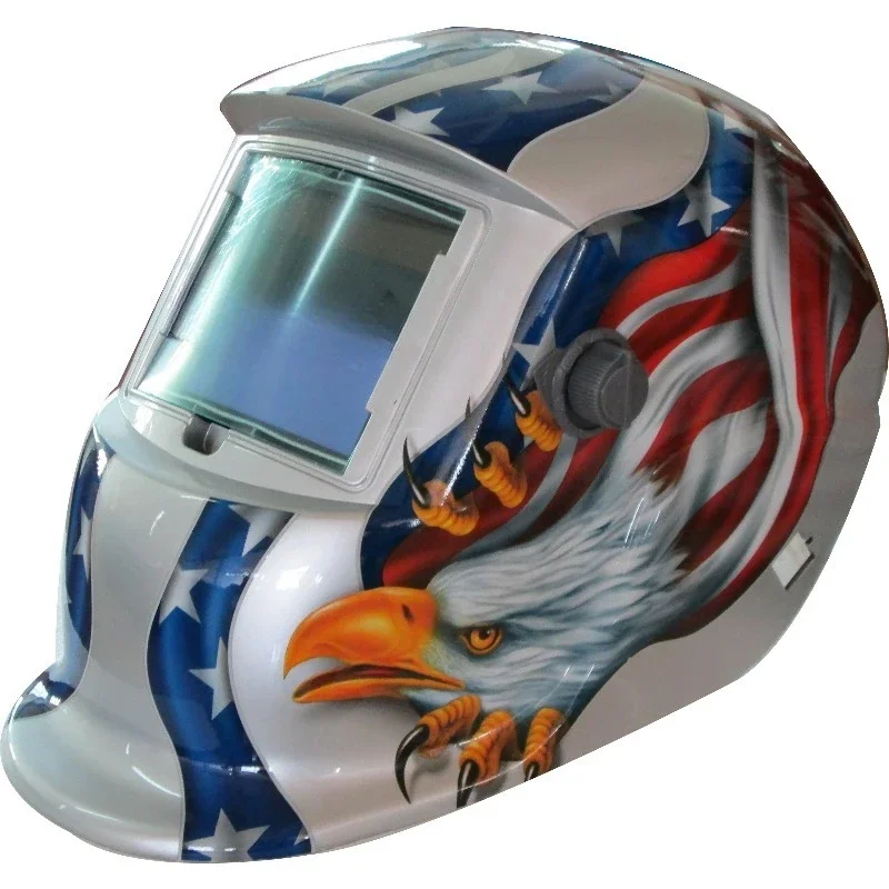 Black Safety Welding Helmet Welding Mask Simple 0.1S~ 0.8S LYG-8623W 3/10000S 92.5mm * 42.5mm