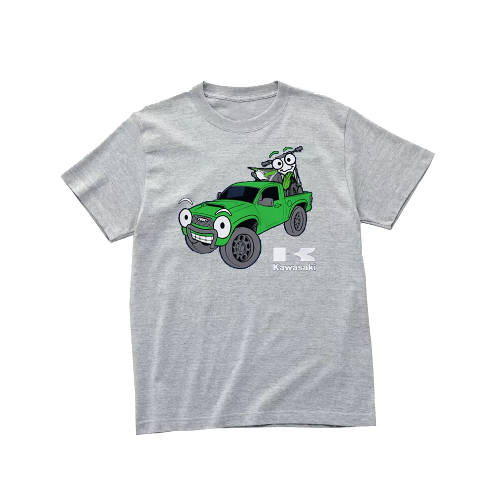 

Kawasaki Truckin T-Shirt Unisex Outdoor Cycling Summer Classic Tee Adults Loose Exercise Off-road Motorcycle Jersey 2025