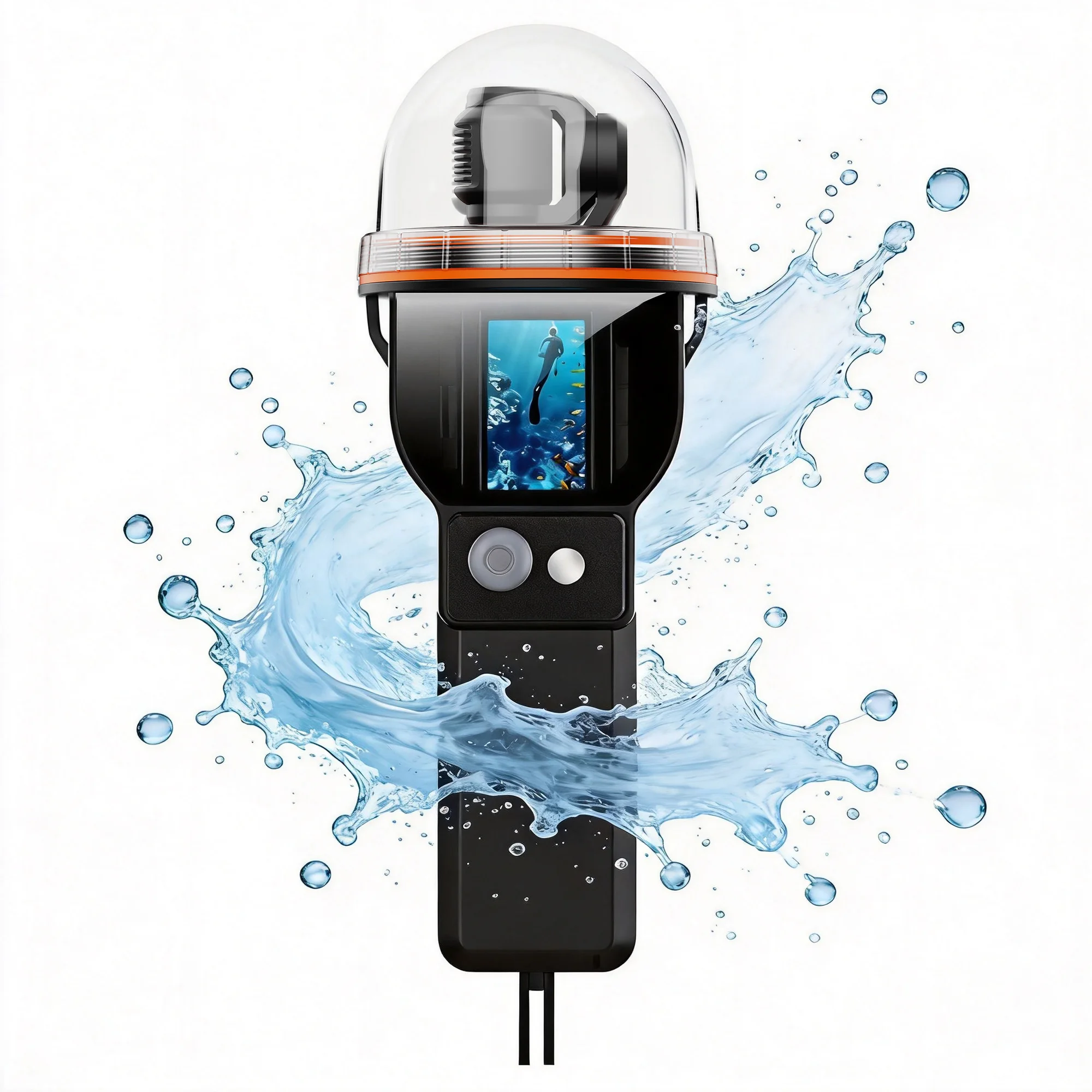 360 Waterproof Case For Dji Osmo Pocket 3 Anti-slip Handle Dust-proof Protective Cover Pocket3 Silicone Case For Osmo Pocket 3