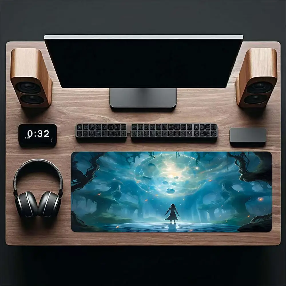 لوحة ماوس الألعاب بدون مناطق سجادة لعب ذات طابع خيالي حصيرة لعب الألعاب منصات مبارزة للمبتدئين بطاقة معارك قائد الألعاب لوحة مكتب 14*24in