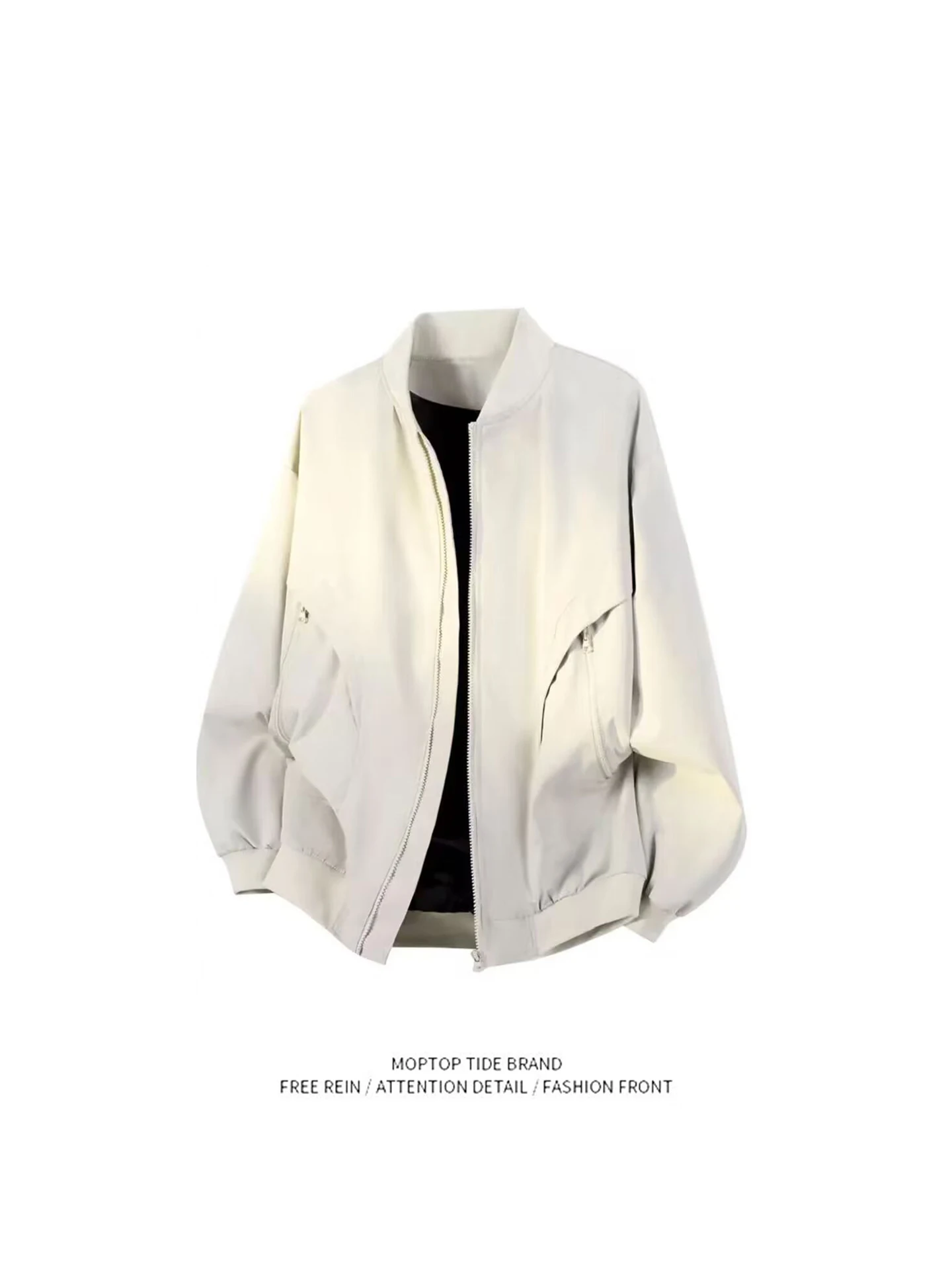 

Весенне-осенняя тонкая мужская куртка-бомбер в американском стиле с воротником-стойкой, легкая верхняя одежда