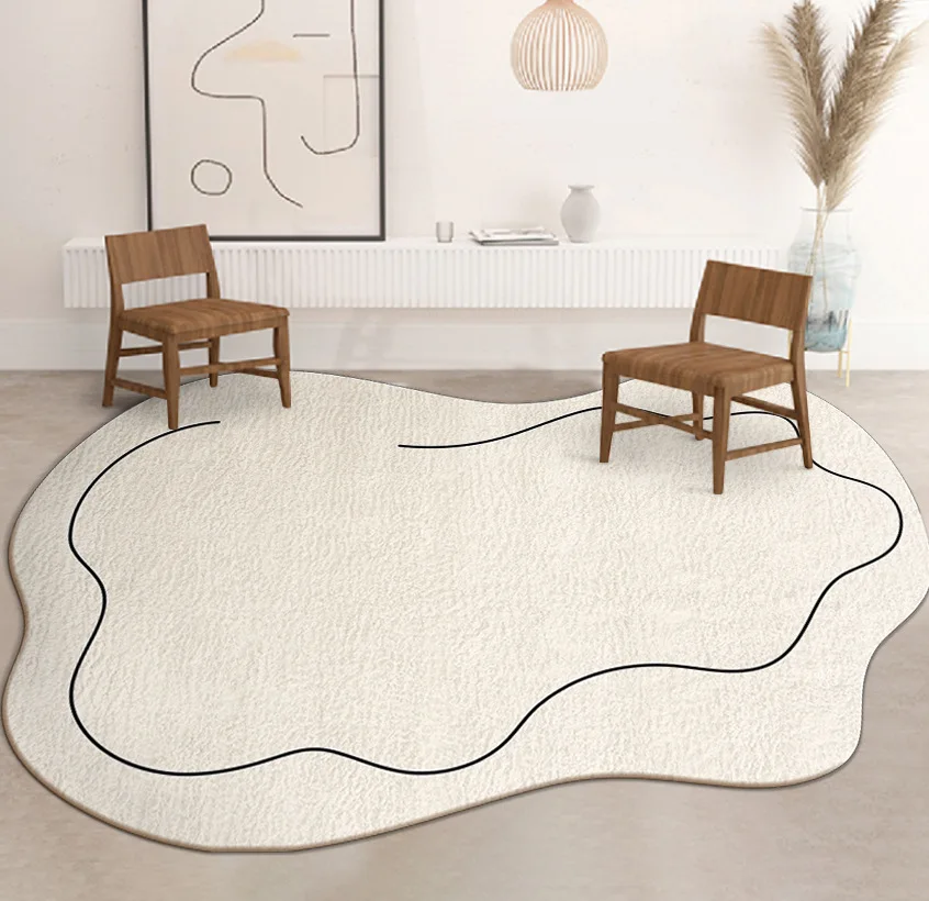 Nordic Style Irregular Living Room Carpet Bedroom Bedside Rug Heterogonal Carpets Sofa Coffee Table Floor Mat Entryway Doormat