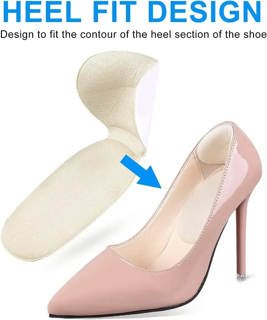 4pcs Insoles Women Heel Spur Pain Relief Foot Cushion High Heels Half Insole Antiwear Protector Stickers Shoe Pads Insole