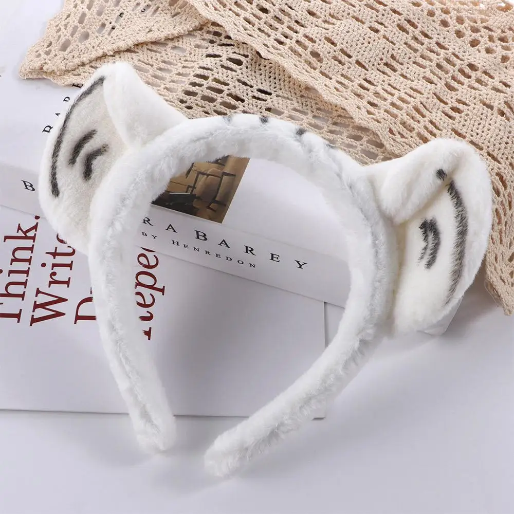 أطفال حفلة يشكلون الكرتون الإناث أفخم النمر الأذن عقال إكسسوارات الشعر الكورية نمط رئيس هوب رباط شعر المرأة