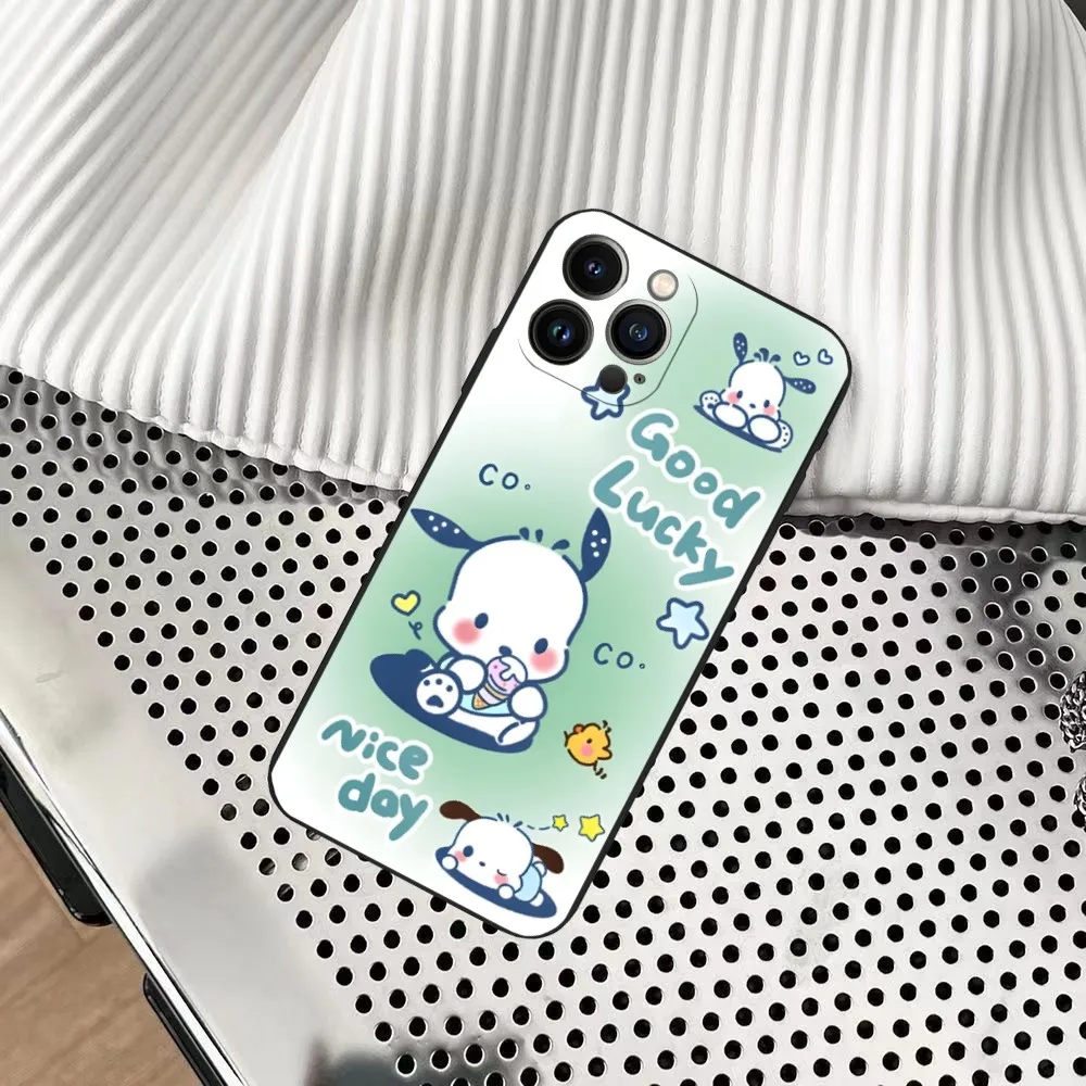 Sanrio Pacha dog Phone Case for iphone 15 14 13 12 11 Mini Pro Max Plus Shockproof Back Cover protective case