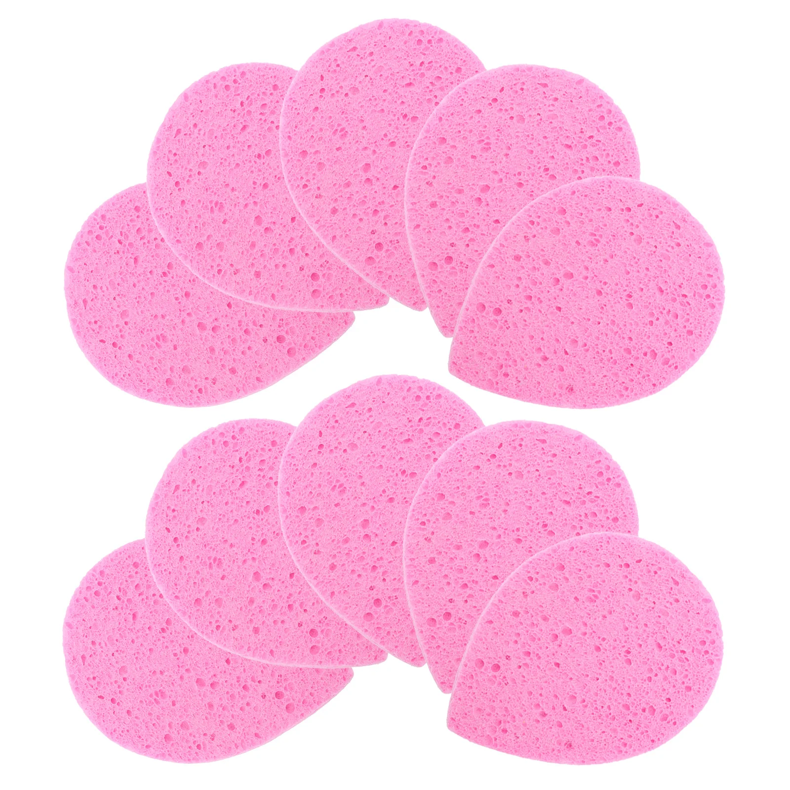 Esponjas exfoliantes compactas multiusos, depuradores faciales hidratantes para el cuidado de la piel, esponja exfoliante, 10 Uds.