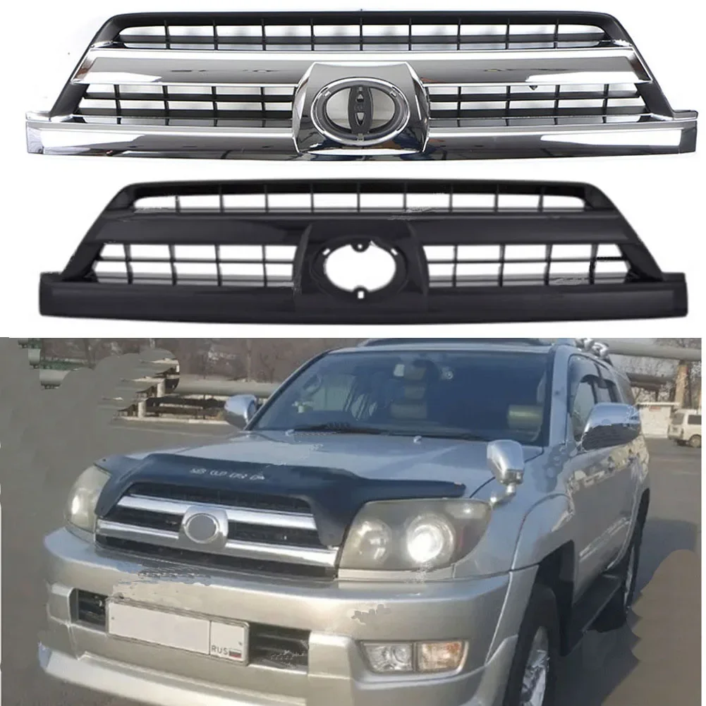 

Car Grill For Toyota 4RUNNER 2002-2005 modified with light Grille Grill Mask Front bumper net Car Accessories
